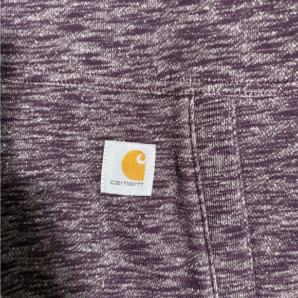 Carhartt women’s medium Heathered Purple Sweatshirt with thumb holes - Picture 2 of 5